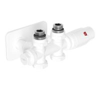 Mexen G00 ensemble thermostatique coudé/droit avec cache S, Duplex, DN50, blanc - W908-900-910-20 32691 5905315237330