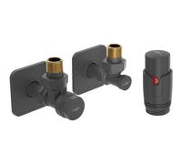 Mexen G00 ensemble thermostatique d'angle avec cache S, anthracite - W901-900-909-66 32635 5905315237156