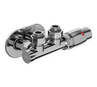 Mexen G00 ensemble thermostatique en angle avec cache R, Duplex, DN50, chrome - W907-900-905-01 32526 5905315237026