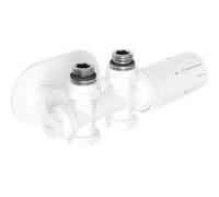Mexen G05 ensemble thermostatique angulaire/droit avec rosace R, Duplex, DN50, blanc - W908-958-905-20 32909 5905315237781