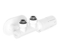 Mexen G05 ensemble thermostatique d'angle avec cache R, Duplex, DN50, blanc - W907-958-905-20 32897 5905315237736