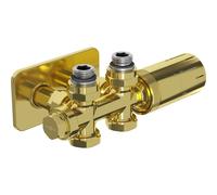 Mexen G05 ensemble thermostatique d'angle/droit avec cache S, Duplex, DN50, doré - W908-958-910-50 33013 5905315238047