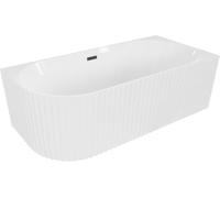 Mexen Gia Baignoire d'angle autoportante cannelée droite 150 x 75 cm