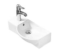 Mexen Hugo lavabo de comptoir droit 45 x 24 cm, blanc - 21254500R 1222 5903163381939