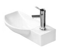 Mexen Hugo lavabo sur plan gauche 50 x 23 cm, blanc - 21255000L 1225 5903163381946