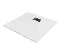 Mexen Hugo receveur de douche carré SMC 80 x 80 cm, blanc, cache noir - 42108080-B 25145 5905315225337
