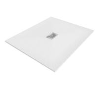 Mexen Hugo receveur de douche rectangulaire SMC 110 x 100 cm, blanc, cache inox - 42101011-X 25046 5905315224323
