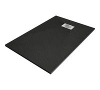 Mexen Hugo receveur de douche rectangulaire SMC 110 x 90 cm, noir, cache inox - 42709011-X 25611 5905315208347