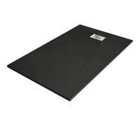 Mexen Hugo receveur de douche rectangulaire SMC 160 x 90 cm, noir, cache inox - 42709016-X 25199 5905315225894