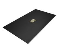 Mexen Hugo receveur de douche rectangulaire SMC 170 x 100 cm, noir, cache doré - 42701017-G 25249 5905315226402