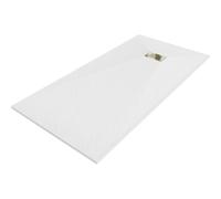 Mexen Hugo receveur de douche rectangulaire SMC 180 x 80 cm, blanc, cache doré - 42108018-G 25114 5905315225023