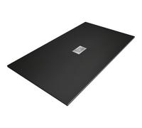 Mexen Hugo receveur de douche rectangulaire SMC 200 x 100 cm, noir, cache inox - 42701020-X 25211 5905315226013