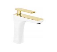 Mexen Indus robinet de lavabo, blanc/or - 744600-25 3945 5907709173484