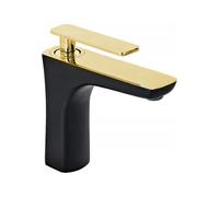 Mexen Indus robinet de lavabo, noir/doré - 744600-75 3947 5907709173514
