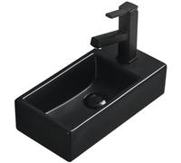 Mexen Inez vasque à poser gauche 40 x 20 cm, noir mat - 21484085L 1271 5907709190603