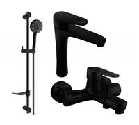 Mexen Kama Ensemble de baignoire DF75, noir - 72513DF75-70 3166 5907709196247