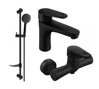 Mexen Kama Ensemble de douche DF75, noir - 72504DF75-70 3153 5907709196124