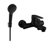Mexen Kama R05 robinet de baignoire avec ensemble de douche, noir - 7253R05-70 3184 5907709196421