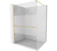 Mexen Kioto+ cloison de douche avec étagère Walk-in 80 x 200 cm, transparent/givre, or brossé - 800-080-121-55-35 37047 5905315246325