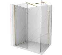 Mexen Kioto cloison de douche Walk-in 130 x 80 cm, transparent, or brossé - 800-130-202-55-00-080 43405 5905315326331