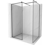 Mexen Kioto cloison de douche Walk-in 160 x 100 cm, cadre noir, noir - 800-160-202-70-70-100 47233 5905315389701