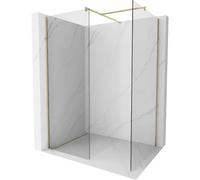 Mexen Kioto cloison de douche Walk-in 160 x 80 cm, transparent, doré - 800-160-202-50-00-080 43188 5905315324788