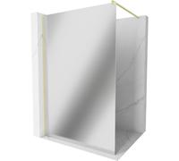 Mexen Kioto cloison de douche Walk-in 80 x 200 cm, miroir 8 mm, or brossé - 800-080-101-55-50 38507 5905315239945