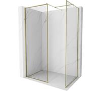 Mexen Kioto-F cloison de douche Walk-in avec cadre 155 x 80 cm, transparent 8 mm, dorée - 800-155-202-04-50-080 57610 5905315551368