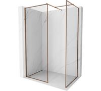 Mexen Kioto-F Cloison de douche Walk-in avec cadre 180 x 115 cm, transparent 8 mm, or rose - 800-180-202-04-60-115 58244 5905315555083