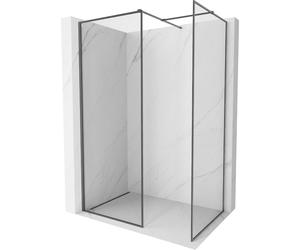 Mexen Kioto-F Paroi de douche Walk-in avec cadre 125 x 90 cm, transparent 8 mm, gris ardoise brossé - 800-125-202-04-66-090 58479 5905315557209