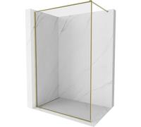 Mexen Kioto-F paroi de douche Walk-in avec cadre 135 x 202 cm, transparent 8 mm, or - 800-135-104-50-00 55041 5905315462961