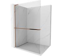 Mexen Kioto+ L cloison de douche avec étagère Walk-in 110 x 200 cm, transparent, or rose - 800-110-123-60-00 39400 5905315262882