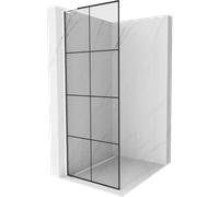 Mexen Kioto L cloison de douche Walk-in 70 x 200 cm, grille noire, blanche - 800-070-103-20-77 39498 5905315252012