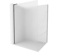 Mexen Kioto L Cloison de douche Walk-in 80 x 200 cm, givrée, noire - 800-080-103-70-30 40469 5905315257017