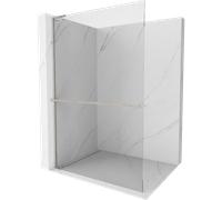 Mexen Kioto+ L panneau de douche avec étagère Walk-in 50 x 200 cm, transparent, nickel brossé - 800-050-123-97-00 40789 5905315266194