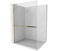 Mexen Kioto+ L paroi de douche avec étagère Walk-in 50 x 200 cm, transparent, or - 800-050-123-50-00 39211 5905315260802