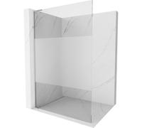 Mexen Kioto L paroi de douche Walk-in 120 x 200 cm, transparent/gré, chrome - 800-120-103-01-35 38801 5905315251800