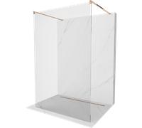 Mexen Kioto panneau de douche autoportant 145 x 200 cm, transparent 8 mm, or rose - 800-145-002-60-00 36053 5905315268112