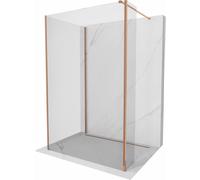 Mexen Kioto panneau de douche Walk-in 105 x 90 x 30 cm, transparent, or rose - 800-105-090-221-60-00-030 50264 5905315357878
