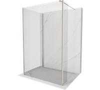 Mexen Kioto panneau de douche Walk-in 120 x 90 x 40 cm, transparent, nickel brossé - 800-120-090-221-97-00-040 52329 5905315372970
