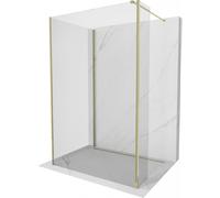 Mexen Kioto panneau de douche Walk-in 130 x 95 x 40 cm, transparent, doré - 800-130-095-221-50-00-040 51621 5905315367334