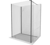 Mexen Kioto Pare-douche à l'italienne 120 x 75 x 40 cm, transparent, noir - 800-120-075-221-70-00-040