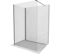 Mexen Kioto Pare-douche à l'italienne 125 x 110 cm, transparent, noir - 800-125-212-70-00-110