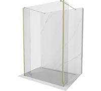 Mexen Kioto pare-douche autoportant 125 x 30 x 30 cm, transparent, doré - 800-125-030-222-50-00-030 49623 5905315351951