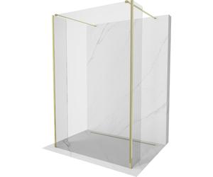 Mexen Kioto pare-douche autoportant 125 x 30 x 30 cm, transparent, doré - 800-125-030-222-50-00-030 49623 5905315351951