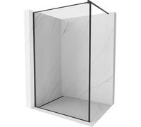 Mexen Kioto paroi de douche 140 x 200 cm, Transparent/Noir motif 8 mm, Noir - 800-140-101-70-70
