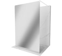 Mexen Kioto paroi de douche autoportante 110 x 200 cm, miroir 8 mm, blanche - 800-110-002-20-50 14296 5907709127395