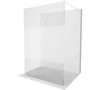 Mexen Kioto paroi de douche autoportante 110 x 200 cm, transparent/givré 8 mm, blanc - 800-110-002-20-35 14289 5907709127371
