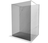 Mexen Kioto paroi de douche autoportante 130 x 200 cm, graphite 8 mm, nickel brossé - 800-130-002-97-40 36964 5905315270825