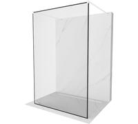 Mexen Kioto paroi de douche autoportante 150 x 200 cm, cadre noir 8 mm, blanc - 800-150-002-20-70 36030 5905315267160